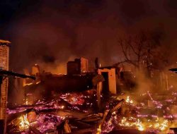 Kebakaran Hanguskan 29 Rumah di Galung Tulu Polman, Satu Warga Meninggal Dunia