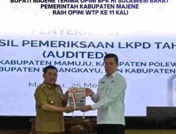 Pemkab Majene Kembali Raih Opini WTP dari BPK atas LKPD Tahun Anggaran 2025