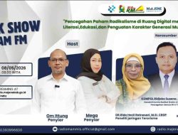 RAM FM Majene Gelar Talk Show Pencegahan Radikalisme di Ruang Digital, Hadirkan Peneliti Terorisme dan Densus 88