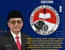 Kadis Kominfo Majene Sampaikan Ucapan Selamat HUT ke-1 DPW IJS Sulbar Wilayah Kabupaten Majene : Pers Mitra Strategis Pembangunan Daerah